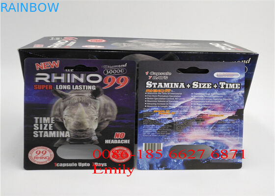 Paper Material Blister Card Packaging For All Nature FX9000 Penis Power Capsules