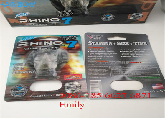 OEM Blister Card Packaging For Enhancing Max Man Capsules Packaging