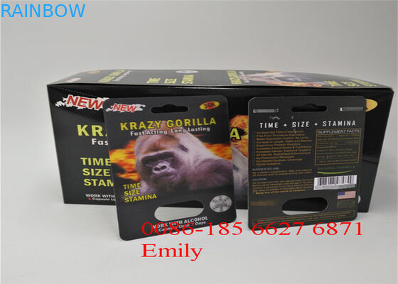 OEM Blister Card Packaging For Enhancing Max Man Capsules Packaging