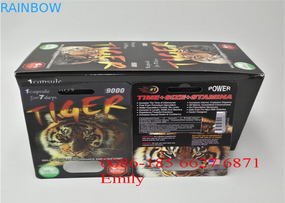 OEM Blister Card Packaging For Enhancing Max Man Capsules Packaging