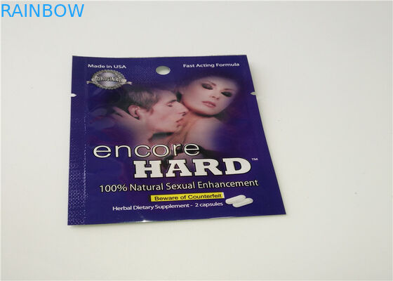 Aluminum Foil Herbal Incense Packaging Matte OPP Material With Transparent Color