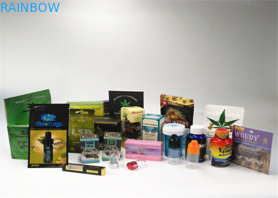 Aluminum Foil Herbal Incense Packaging Matte OPP Material With Transparent Color
