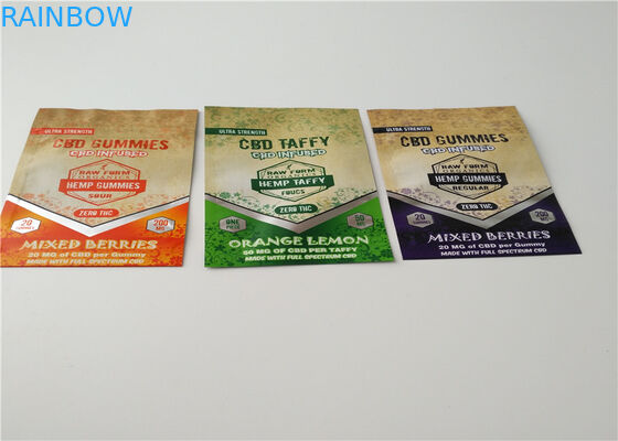 Aluminum Foil Herbal Incense Packaging Matte OPP Material With Transparent Color