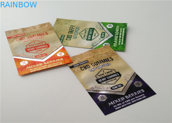Aluminum Foil Herbal Incense Packaging Matte OPP Material With Transparent Color