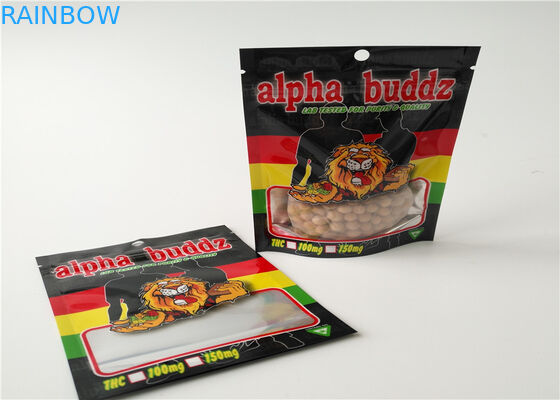 Aluminum Foil Herbal Incense Packaging Matte OPP Material With Transparent Color