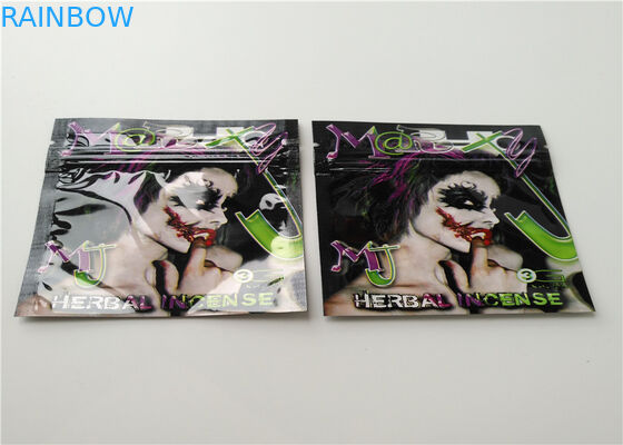 Aluminum Foil Herbal Incense Packaging Matte OPP Material With Transparent Color