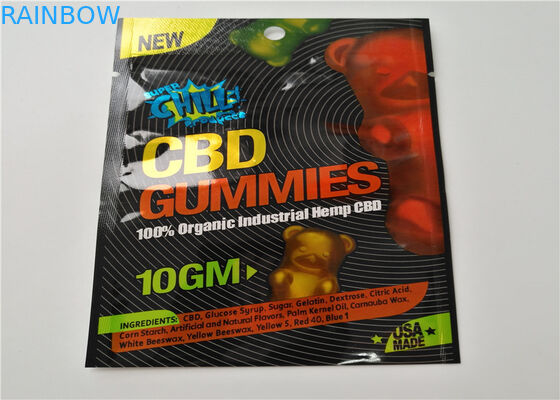 Aluminum Foil Herbal Incense Packaging Matte OPP Material With Transparent Color