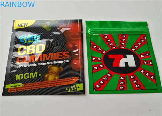 Aluminum Foil Herbal Incense Packaging Matte OPP Material With Transparent Color