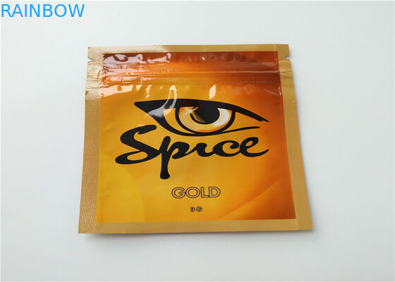 Aluminum Foil Herbal Incense Packaging Matte OPP Material With Transparent Color