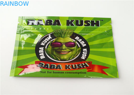 Aluminum Foil Herbal Incense Packaging Matte OPP Material With Transparent Color