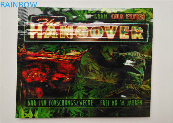 Aluminum Foil Herbal Incense Packaging Matte OPP Material With Transparent Color