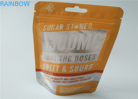 Aluminum Foil Herbal Incense Packaging Matte OPP Material With Transparent Color
