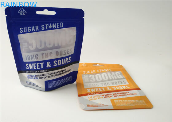 Aluminum Foil Herbal Incense Packaging Matte OPP Material With Transparent Color
