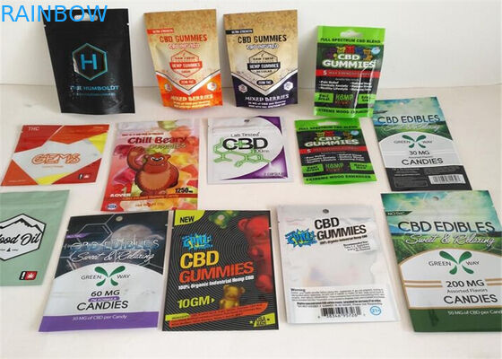 Aluminum Foil Herbal Incense Packaging Matte OPP Material With Transparent Color