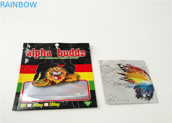 Small Size Herbal Incense Packaging Custom Logo Printed  With Aluminum Layer Laminated