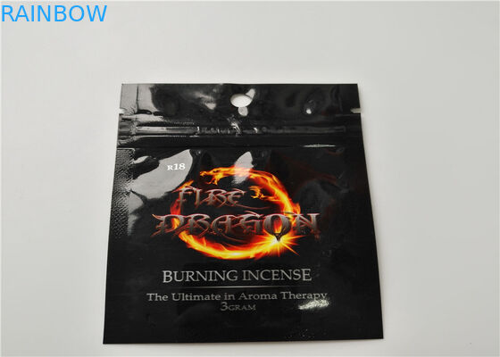 Small Size Herbal Incense Packaging Custom Logo Printed  With Aluminum Layer Laminated