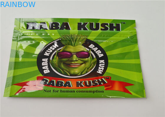Small Size Herbal Incense Packaging Custom Logo Printed  With Aluminum Layer Laminated