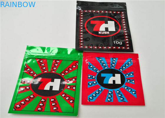 Small Size Herbal Incense Packaging Custom Logo Printed  With Aluminum Layer Laminated