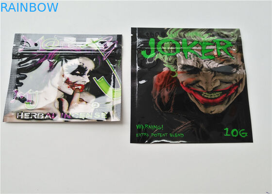 Small Size Herbal Incense Packaging Custom Logo Printed  With Aluminum Layer Laminated