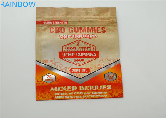 Small Size Herbal Incense Packaging Custom Logo Printed  With Aluminum Layer Laminated