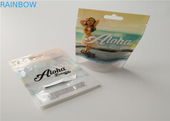 Buttom Closure Herbal Incense Packaging Gravure Printing With Airtight Zipper Seal