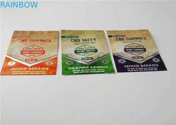 THC Resealable Herbal Incense Packaging , Plastic Zipper Bags For Pill Packaging