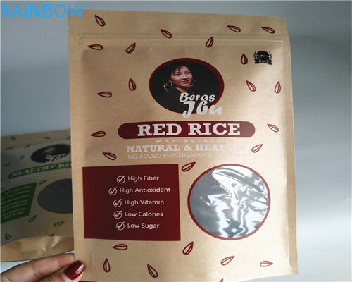 Resealable Zipper Paper Food Bags High Strength Full Color Printing For Dried Fruit Nut