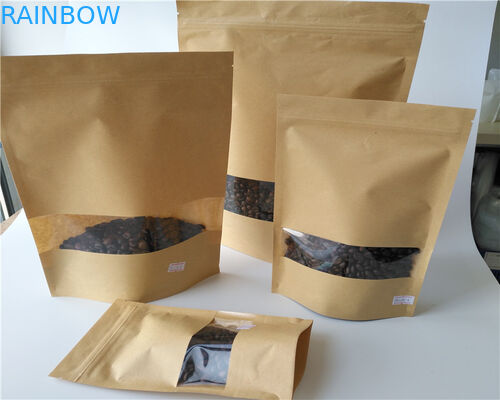 Resealable Zipper Paper Food Bags High Strength Full Color Printing For Dried Fruit Nut