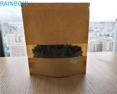 Resealable Zipper Paper Food Bags High Strength Full Color Printing For Dried Fruit Nut