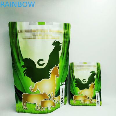 Printing Color Stand Up Pouches For Chicken / Duck / Cow Food Packaging