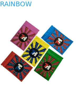 Glossy Foil Plastic Zipper Bags 7h Custom Label Printed For CBD Seeds Capsules