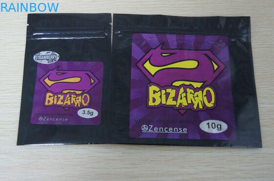 Non - Toxic Plastic Zipper Bags For Gummy Bear / Gummy Candy Packaging