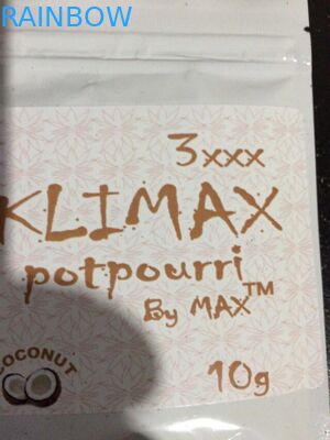 Smell Proof Herbal Incense Packaging , Plastic Zipper Bags For Food Packaging