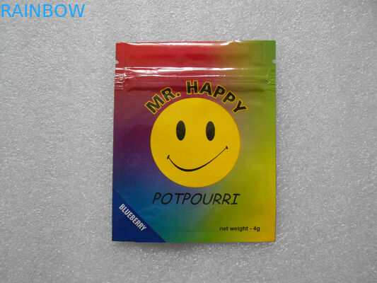 Food Grade Plastic Zipper Bags 8 Colors For CBD Product 46 * 33 * 30cm