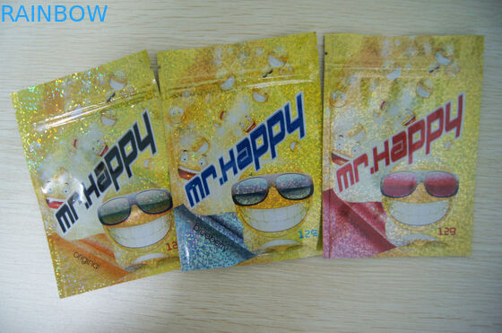 Food Grade Plastic Zipper Bags 8 Colors For CBD Product 46 * 33 * 30cm