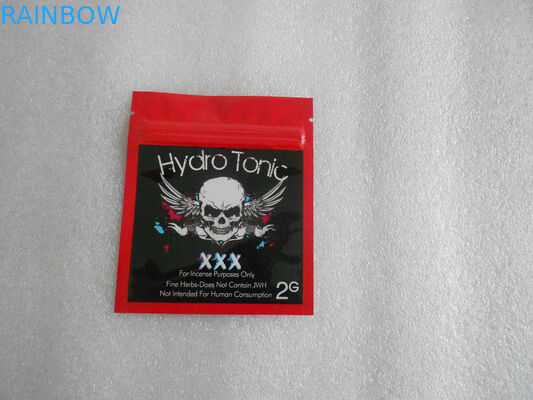 High Barrier Herbal Incense Packaging , PE Material Plastic Zipper Bags