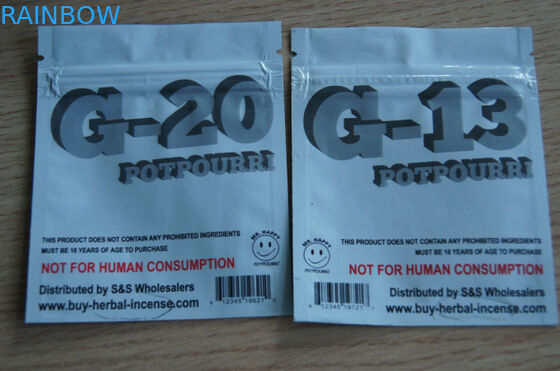 Self Adhesive Herbal Incense Packaging Environmentally Friendly For CBD Capsules