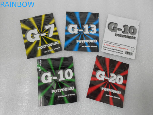 Self Adhesive Herbal Incense Packaging Environmentally Friendly For CBD Capsules