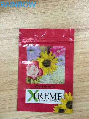 CBD Flower Herbal Incense Packaging , Medical Aluminum Foil Bags With Eight Colors