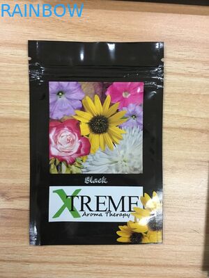 CBD Flower Herbal Incense Packaging , Medical Aluminum Foil Bags With Eight Colors