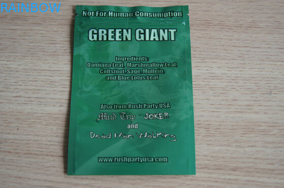 Clear Front Herbal Incense Packaging Recyclable Custom Logo For Tobacco Leave