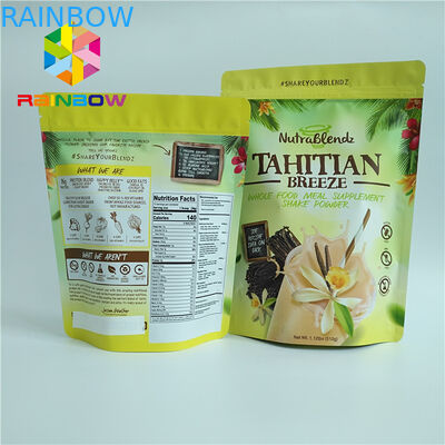 Glossy Laminated Aluminum Foil Bags 100mircon For Sugar Baking Cookies