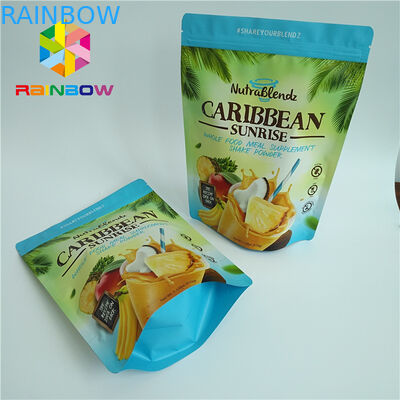 Glossy Laminated Aluminum Foil Bags 100mircon For Sugar Baking Cookies