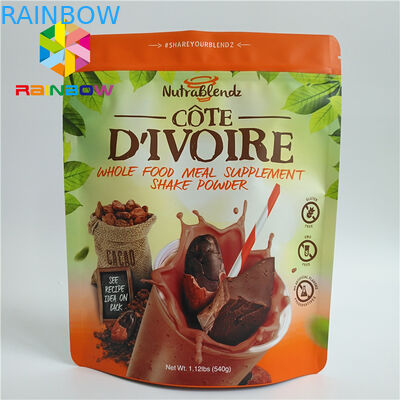 Glossy Laminated Aluminum Foil Bags 100mircon For Sugar Baking Cookies