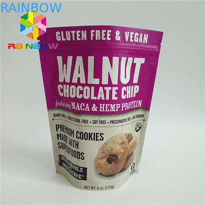 Full Color Printing Plastic Pouches Packaging  Customized Color For Dried Foods