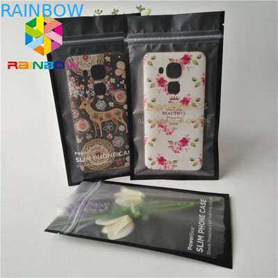 Noni Mobile Cable Plastic Pouches Packaging Non Leakage With Top Zip Locker