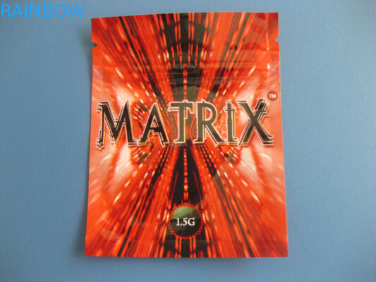 Ravure Printing Three Side Seal Pouch Mylar Foil Material With Ipper Top Handle