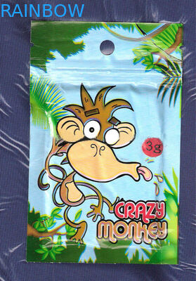 40mg Plastic Zipper Bags Gold Stamping Air - Barrier 100 Micron Thickness