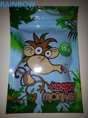 40mg Plastic Zipper Bags Gold Stamping Air - Barrier 100 Micron Thickness