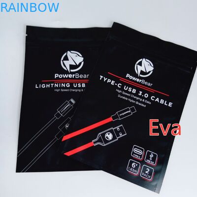 Hanging Hole Plastic Sealed Bags For USB Wall Car Chargers Packaging